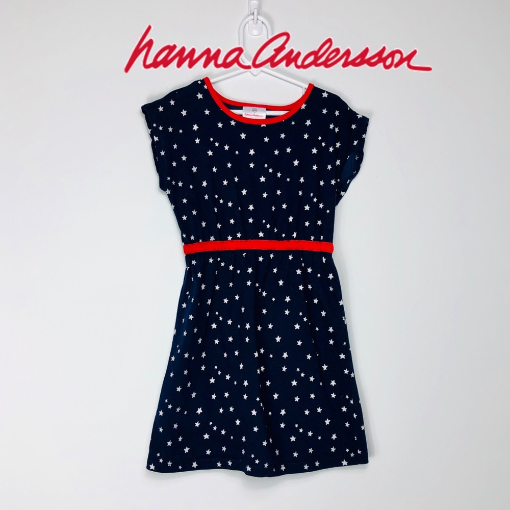 Hannah Andersson Star Dress Heart Cutout on Back
